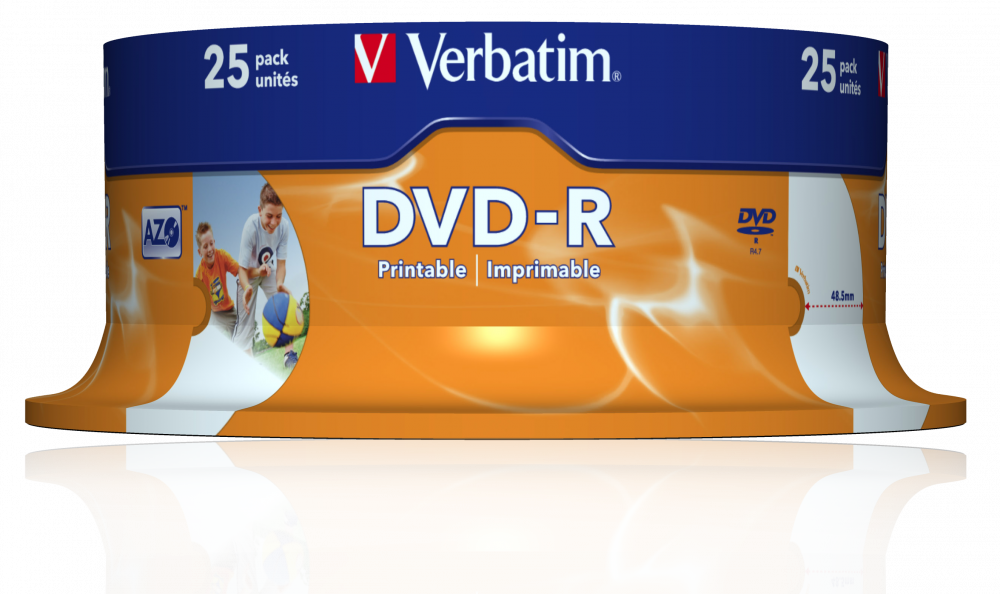 DVD-R Wide Inkjet Printable ID Brand