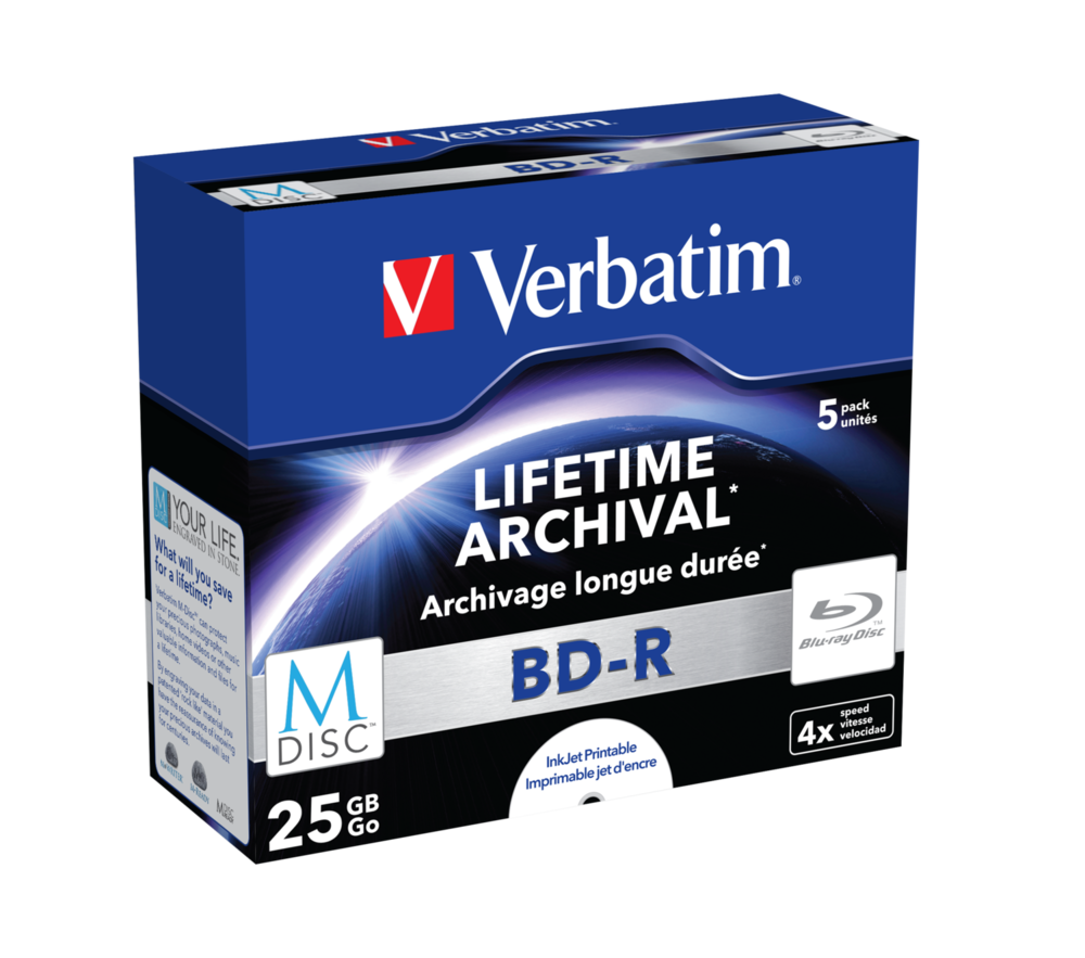 Verbatim MDISC BD-R 5 шт., в стандартной коробке