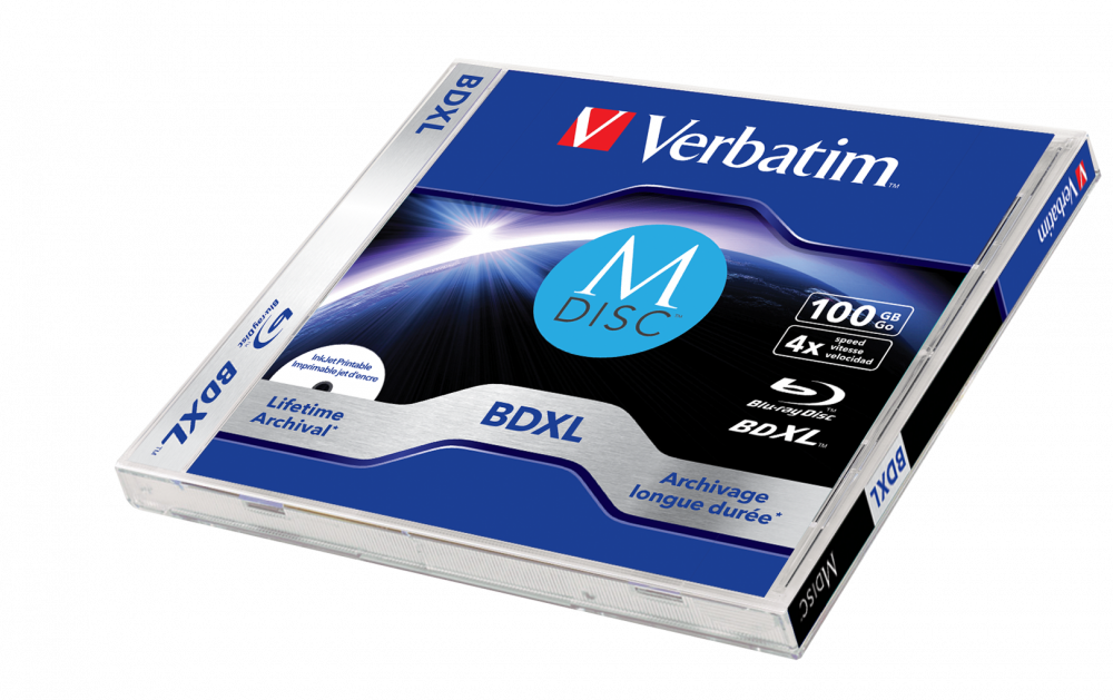 Verbatim MDISC Lifetime archival BDXL 100GB - 1 шт. в коробке