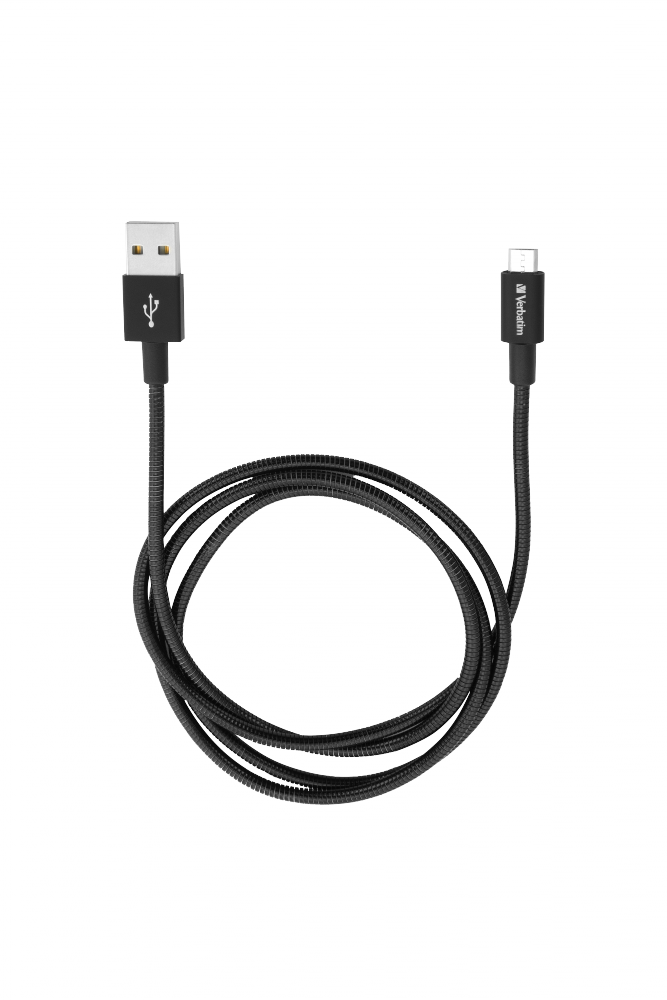 Кабель с разъемом micro-USB для синхронизации и подзарядки, 100 см, черный