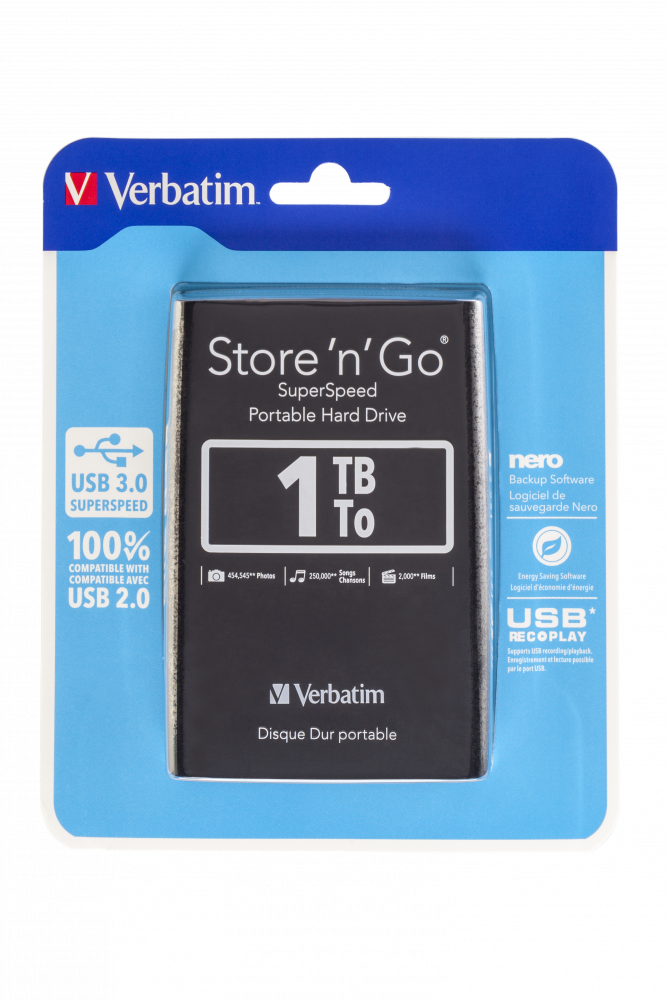 Внешний жесткий диск Store 'n' Go USB 3.0, 1 ТБ