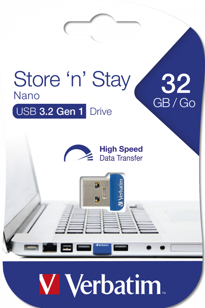 USB-накопитель  Store 'n' Stay NANO USB 3.2 Gen 1, 32 ГБ