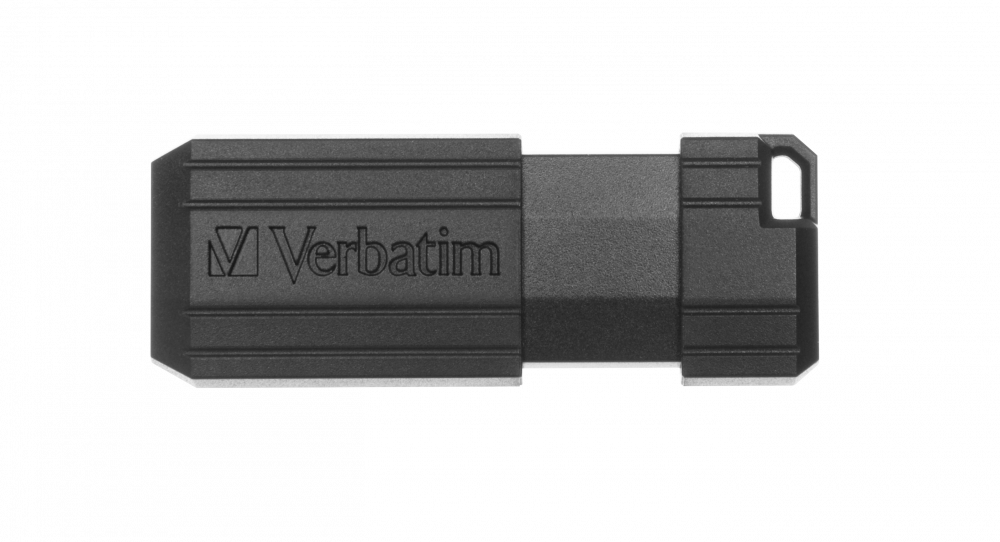 USB-накопитель PinStripe, 16 ГБ черный
