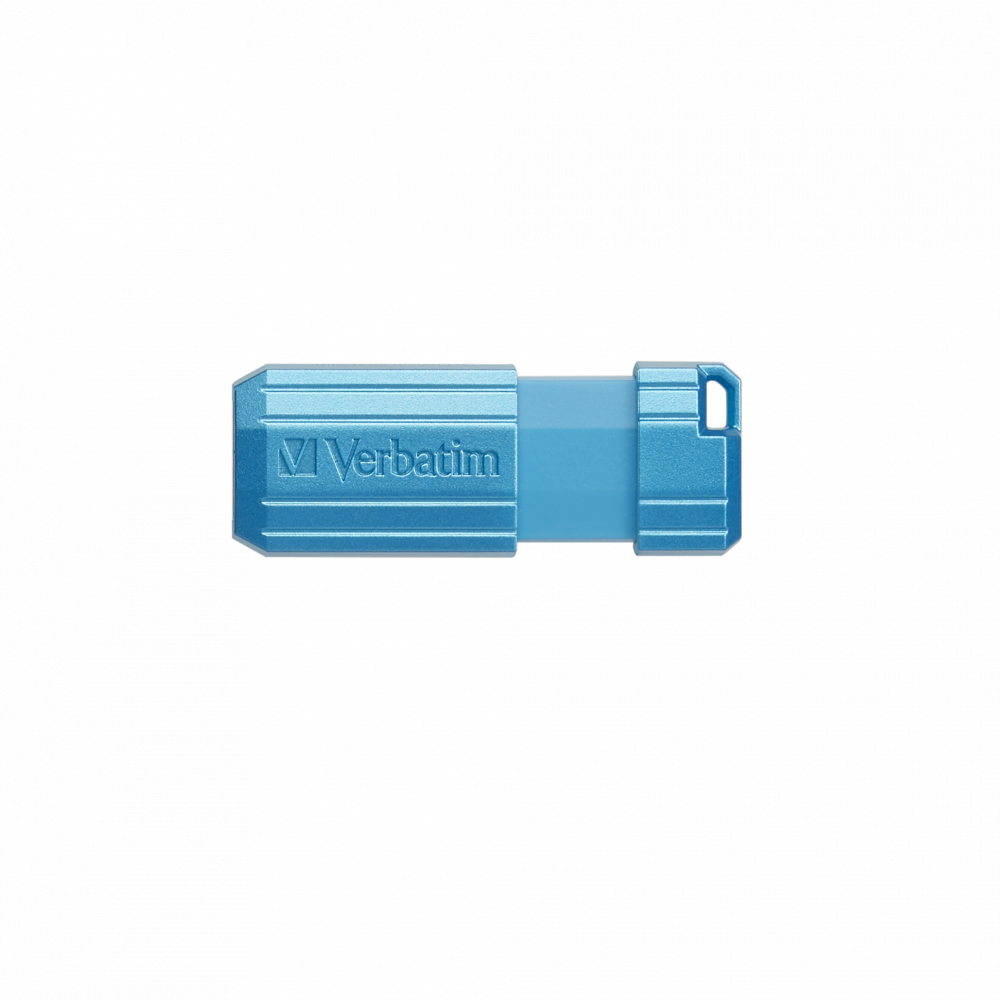 USB-накопитель PinStripe, 64 ГБ лазурный