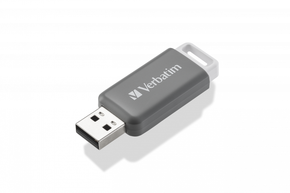 USB-накопитель DataBar емкостью 128 ГБ, серый | Verbatim