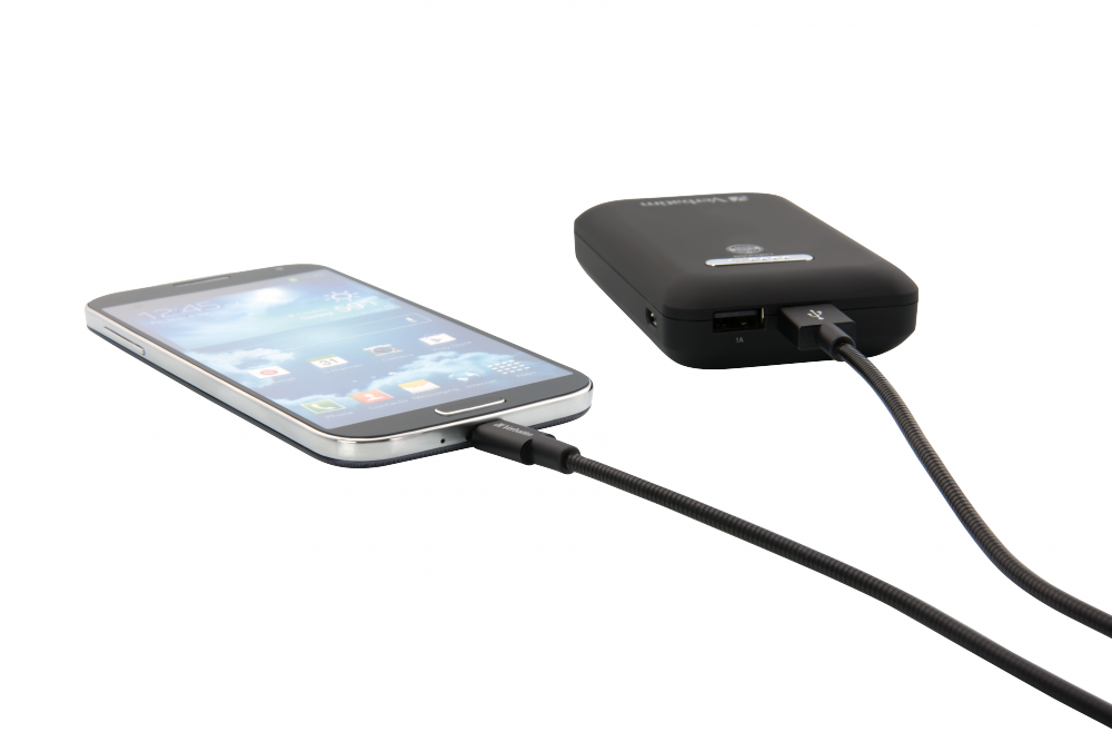 Кабель с разъемом micro-USB для синхронизации и подзарядки, 100 см, черный