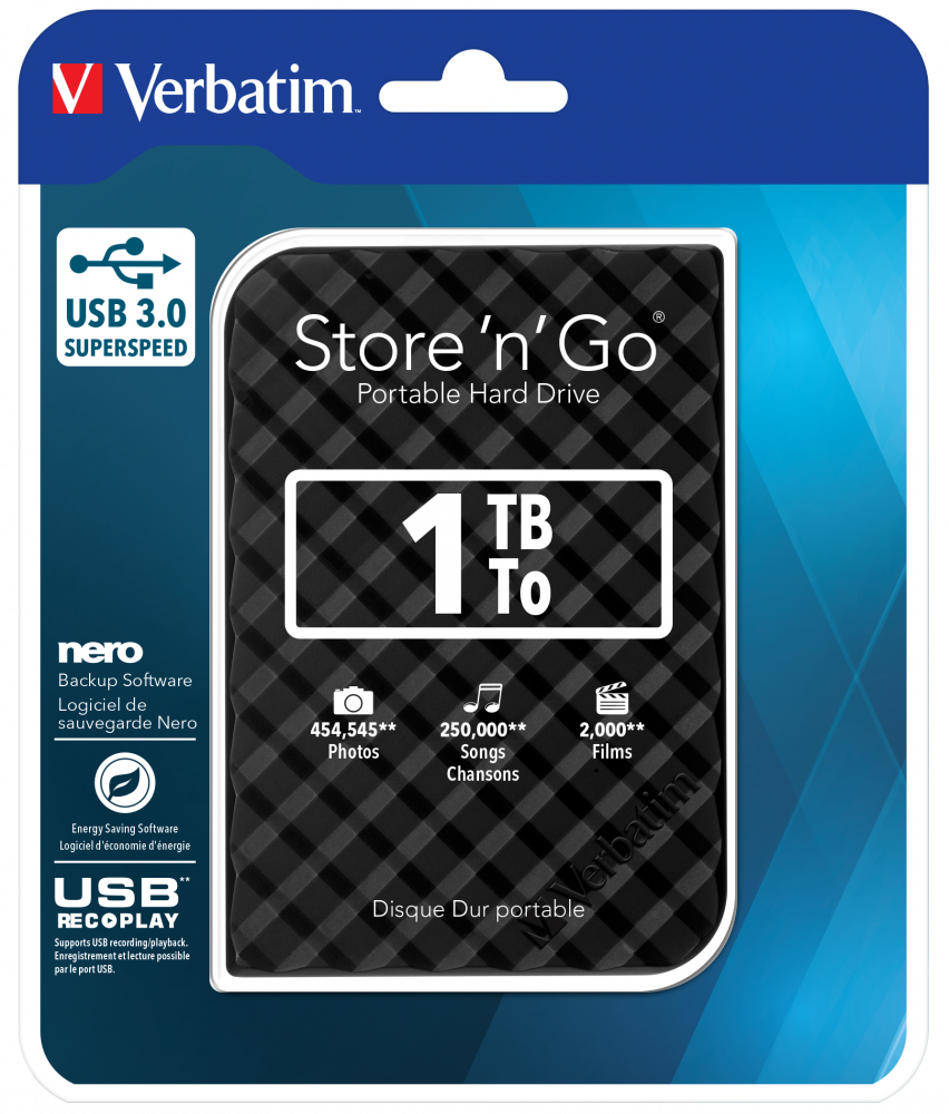 Внешний жесткий диск Store 'n' Go USB 3.0, 1 ТБ