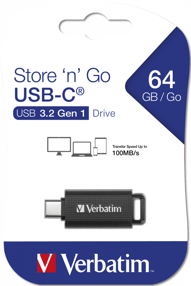 Store 'n' Go USB-C® Флэш-накопитель емкостью 64 ГБ