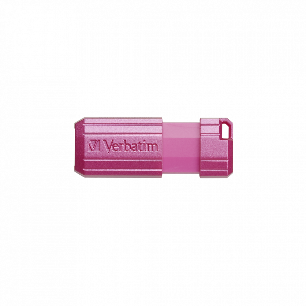 USB-накопитель PinStripe, 32 ГБ ярко-розовый