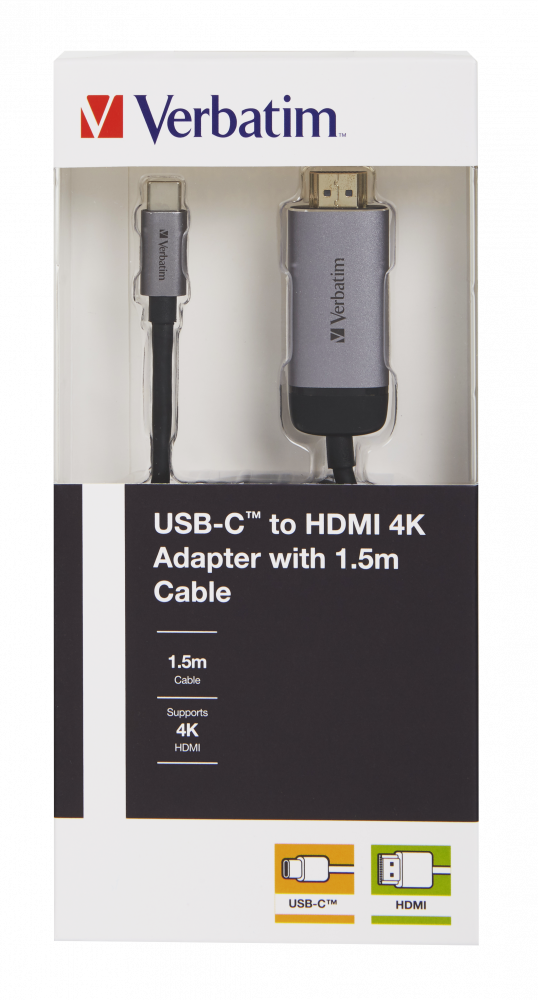 Адаптер USB-C™–HDMI 4K с кабелем длиной 1,5 м