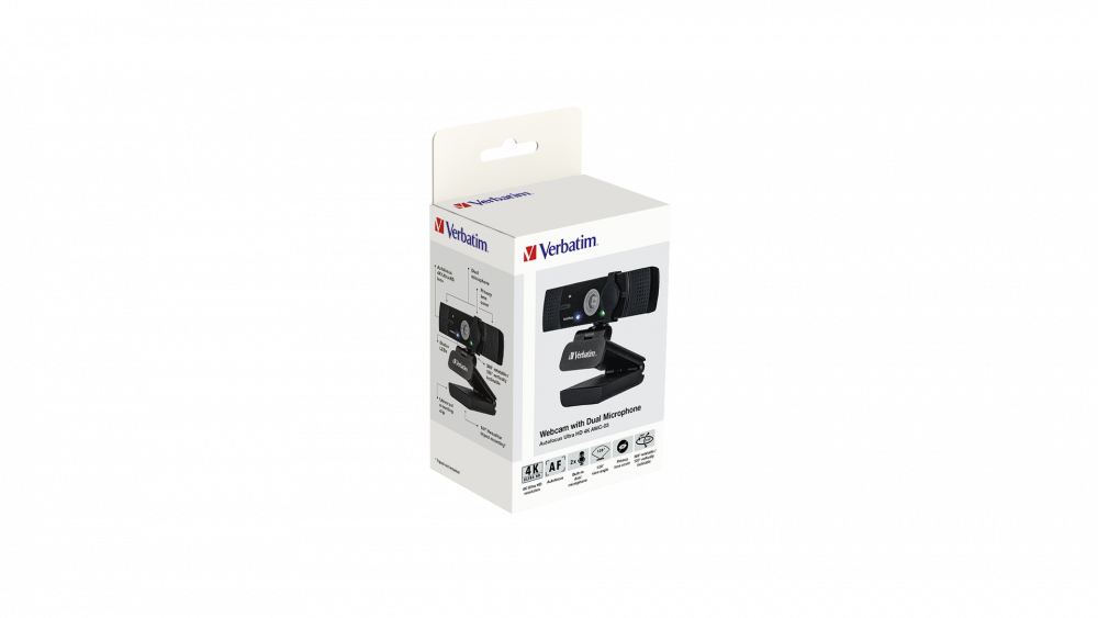 Веб-камера с двумя микрофонами AWC-03 стандарта 4K Ultra HD с автофокусом