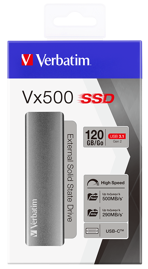 Внешний твердотельный накопитель Vx500 USB 3.2 GEN 2, 120 ГБ